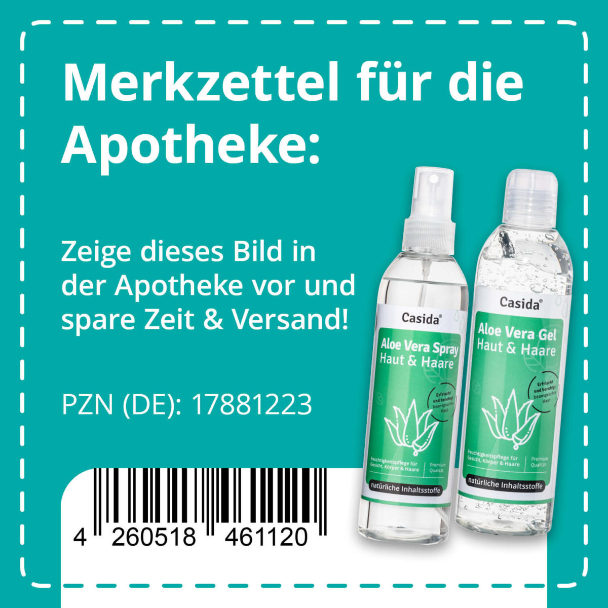 Set Aloe Vera Pflege-Set Gel Spray PZN 17881223 Apotheke Natürlich5