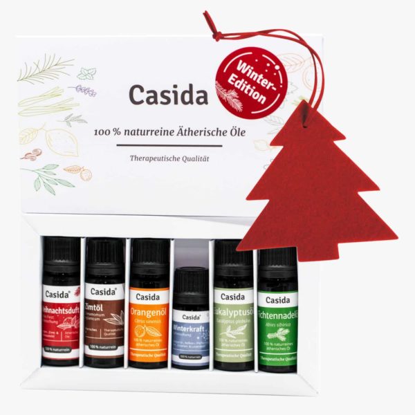 Casida Top 6 Set Essential Oils Winter Edition Christmas present gift idea