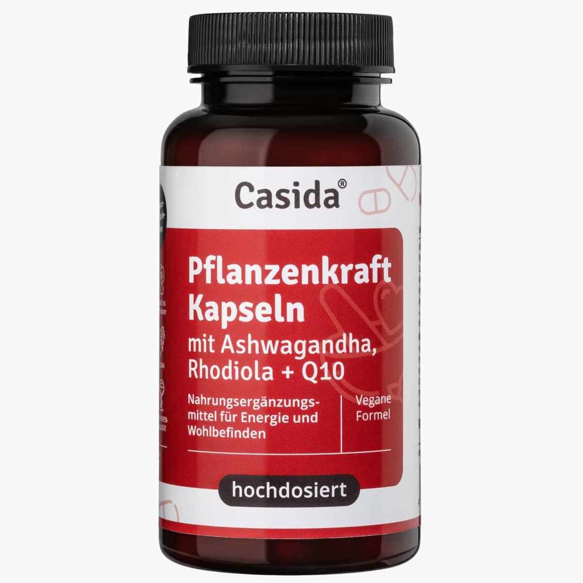Casida Herbal Power Capsules with Ashwagandha, Rhodiola + Q10 – 90 Kapseln PZN DE 17893580 Apotheke Vitamine B2 B5 B6