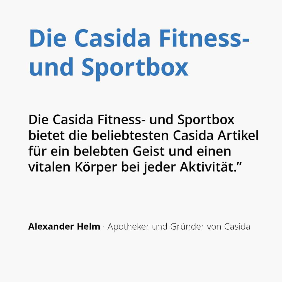 Casida Sport & Fitness Box