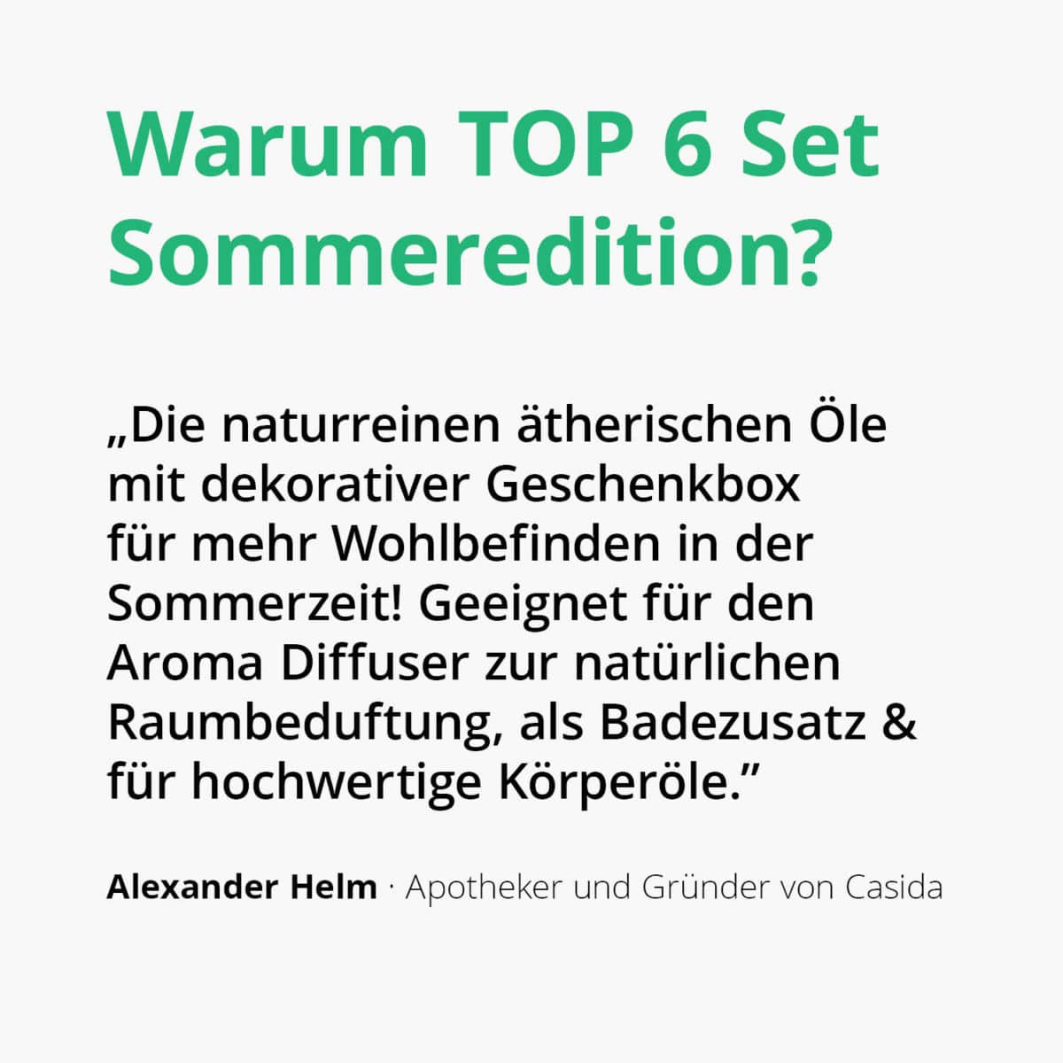 TOP 6 Ätherische Öle Set - Sommer Edition