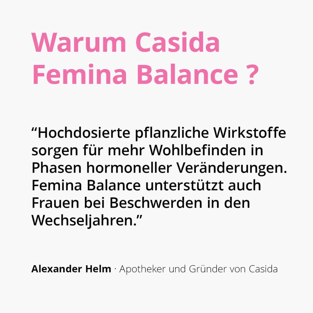 Femina Balance mit Maca, Mönchspfeffer & Yamswurzel
