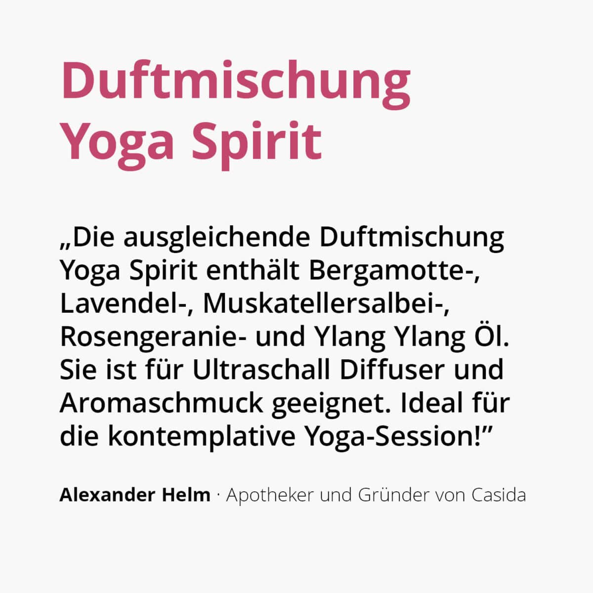 Duftmischung Yoga Spirit