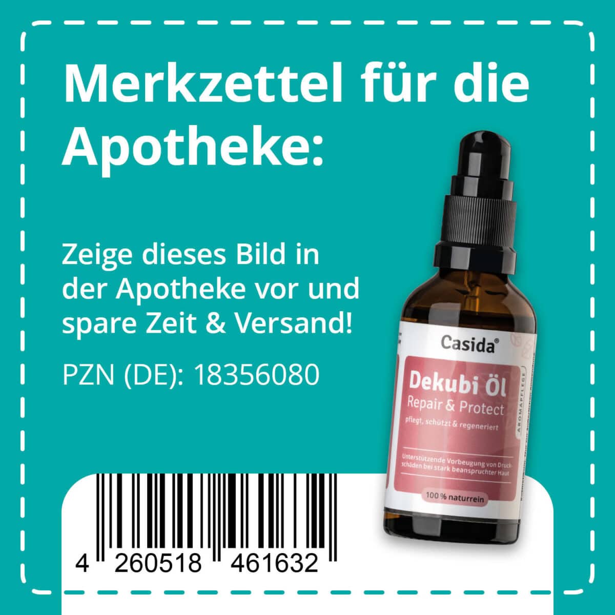 Casida Dekubitus Prophylaxe Pflege Öl 50 ml Apotheke PZN DE 18356080 Wundversorgung5