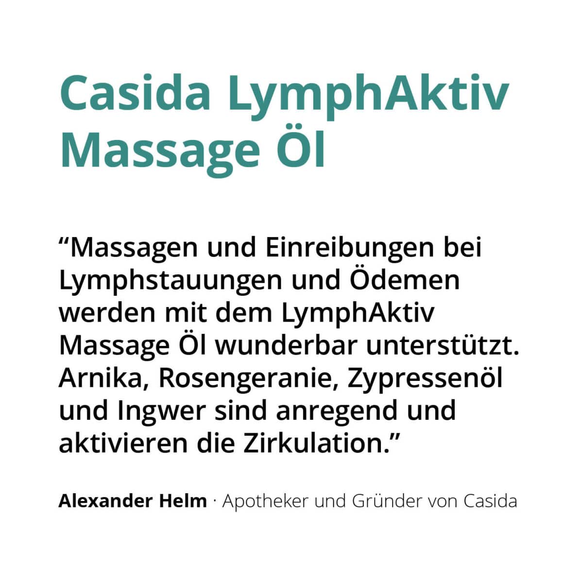 Casida LymphAktiv Massage Öl 50 ml 18356051 PZN Apotheke2