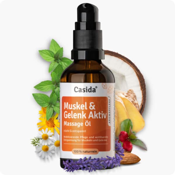 Casida Muskel & Gelenk Aktiv Massage Öl 50 ml 18356111 PZN Apotheke