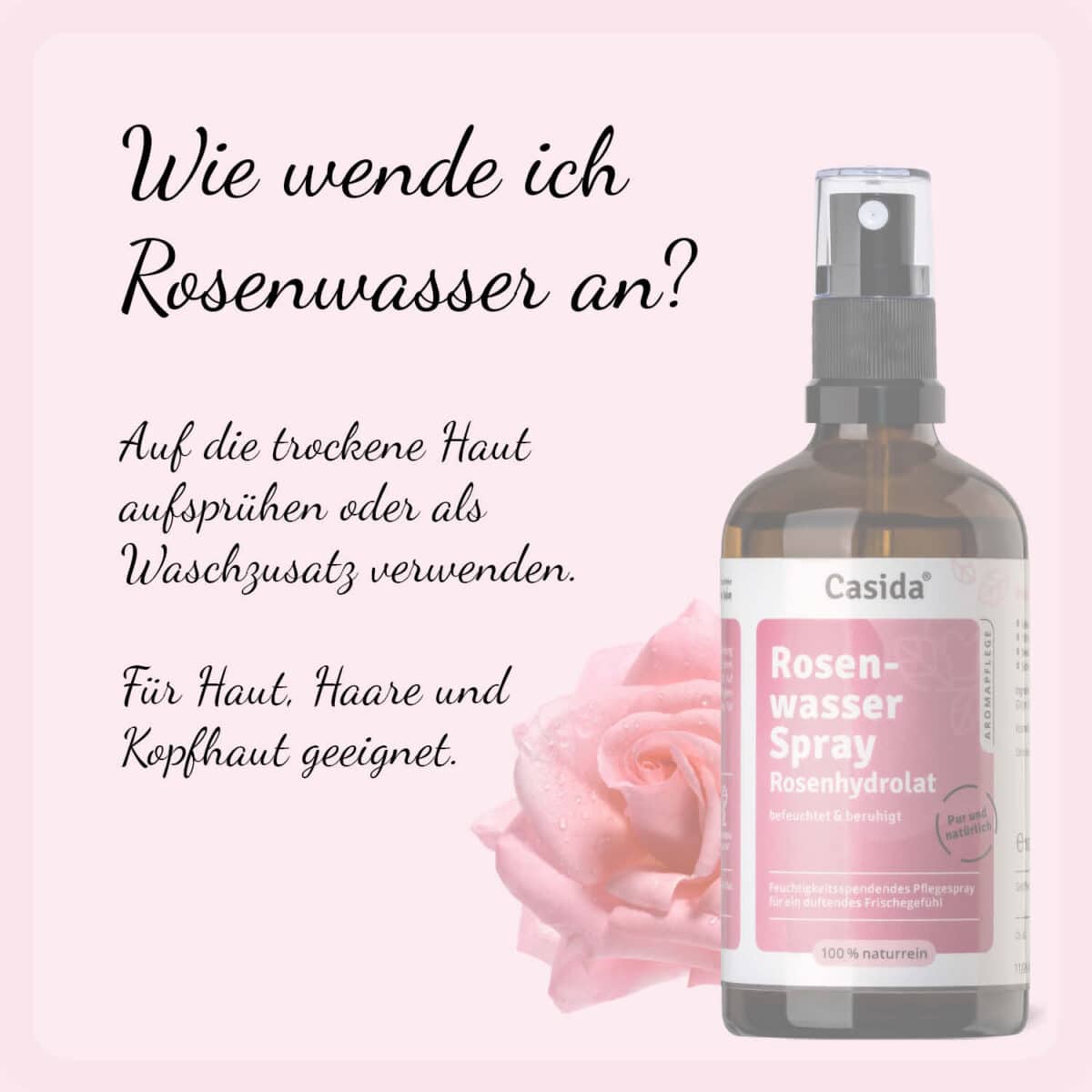 Rosenwasser Spray Bio – Rosenhydrolat