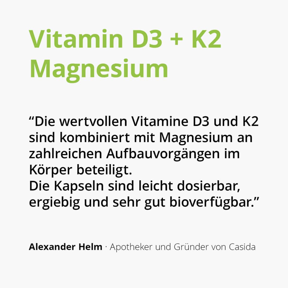 Vitamin D3 K2 Magnesium Kapseln