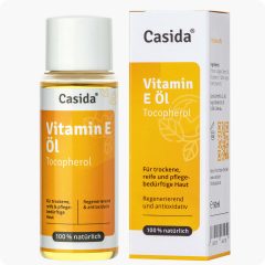 Casida Vitamin E Öl – Tocopherol – 50 ml 12445210 PZN Apotheke Gesicht Rückbildung Dehnungsstreifen Hautpflege Anti-Aging Trockene Haut pflegen